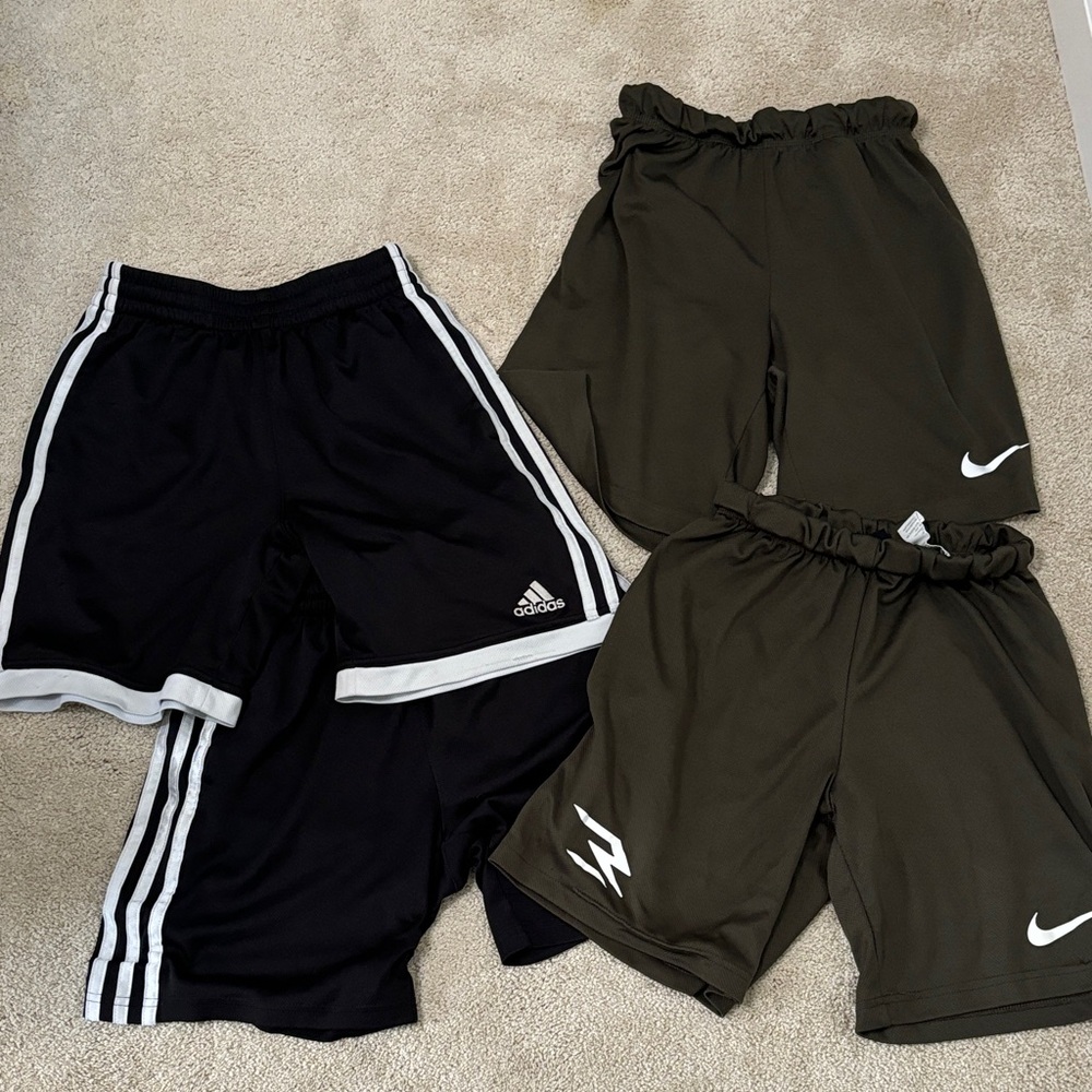 Adidas and Nike Kids Shorts size M 10-12